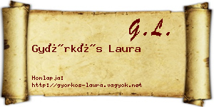 Györkös Laura névjegykártya